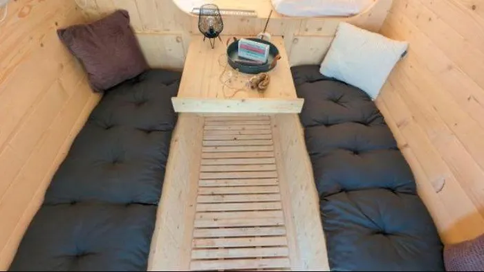 Schlafen Im Fass Mit Sonnenuntergang Blick Kamp alanı Komptendorf