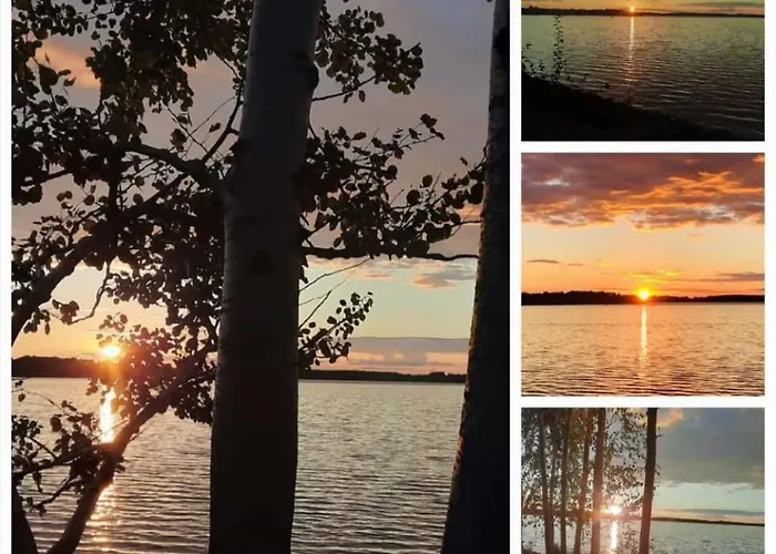 Kamp alanı Schlafen Im Fass Mit Sonnenuntergang Blick Komptendorf
