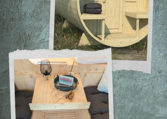 Schlafen Im Fass Mit Sonnenuntergang Blick Kamp alanı