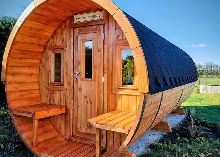 Schlafen Im Fass Mit Sonnenuntergang Blick * Komptendorf